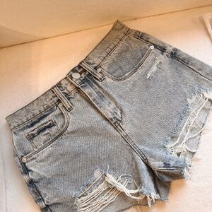 BLANK NYC Distressed Denim Women Shorts